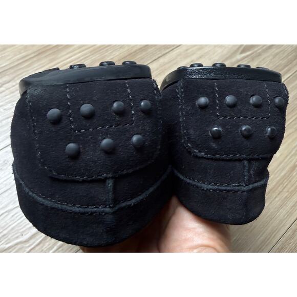 Authentic Tod\'s Black Suede Gommino Moccasin Loafers Men\'s US 8/ IT 41 main image 4